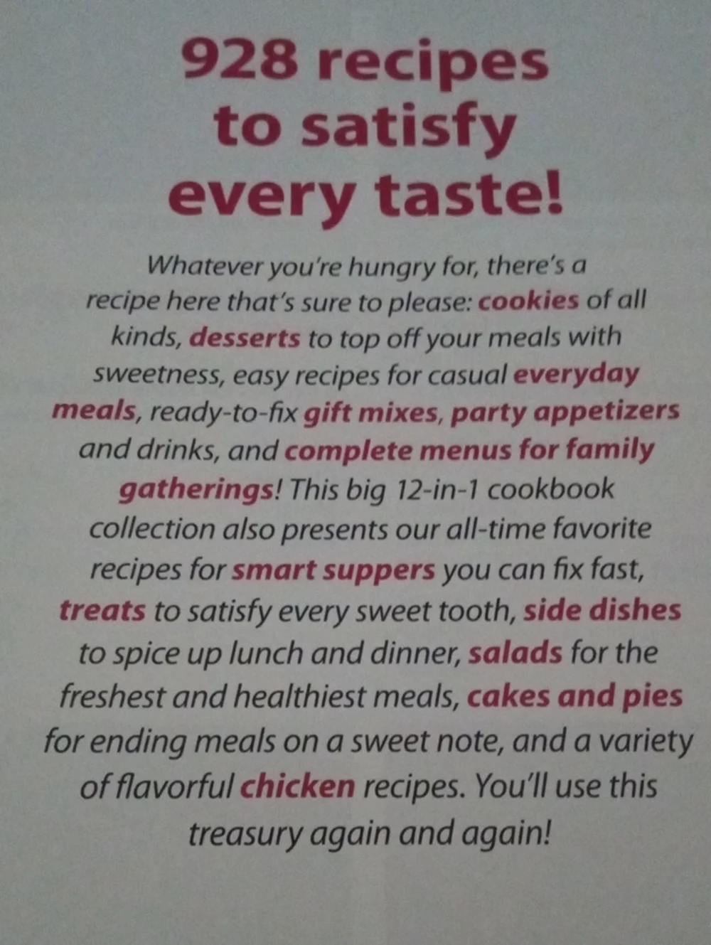 COOKBOOK: Family Living Our Best Cookbook Collection 28 Recipes